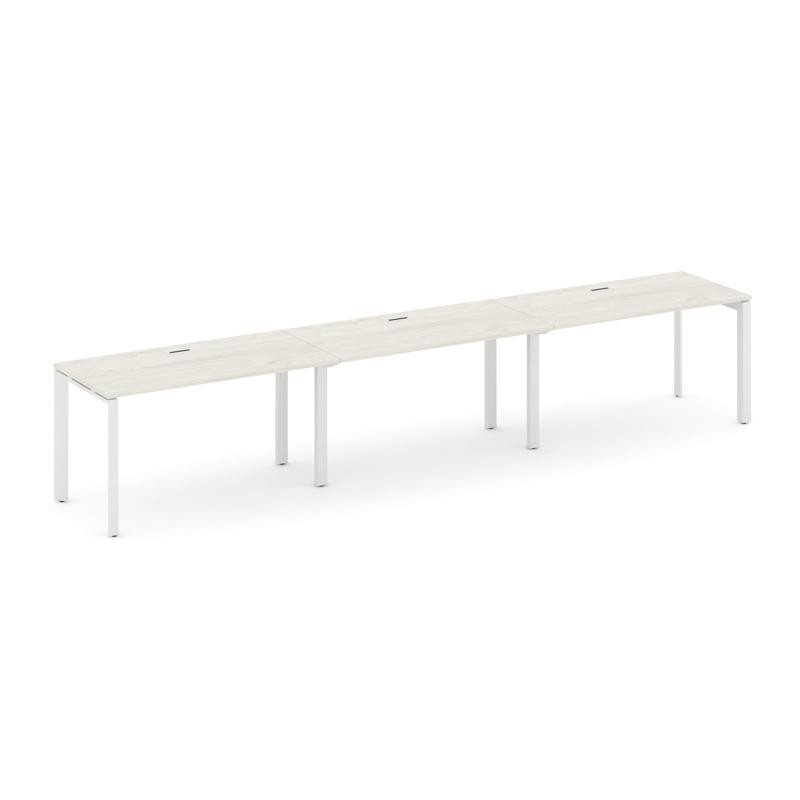 Style Project Рабочая станция односторонняя SN-59P.ORS-033 Дуб Наварра/Металл Белый/Белый Заглушка 4