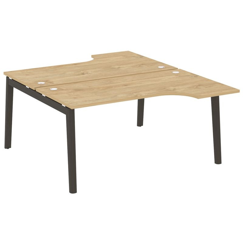 Onix Wood Рабочая станция OW.D.SA-1 Тиквуд Светлый/Дуб Темный/Металл Антрацит 1580*1995*750 (1475/46