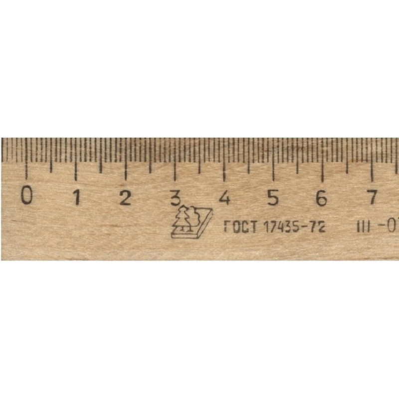 Линейка деревянная 20см,ЛП-200,С-05