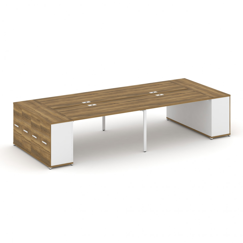 Concept Рабочая станция с опорными распаш. шкафами CN.DRS-263 W Сандал Янтарный/Белый Бриллиант/Мета Concept Рабочая станция с опорными распаш. шкафами CN.DRS-263 W Сандал Янтарный/Белый Бриллиант/Мета