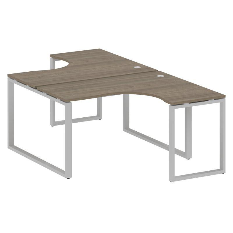 Metal System Рабочая станция криволинейная на О-образном м/к БО.РАС-СА-2.3 Вяз Благородный/Металл Се