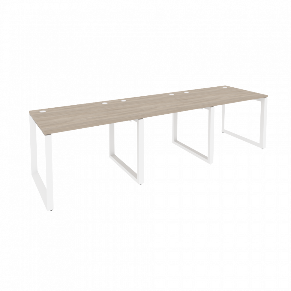 Onix Рабочая станция на О-образном м/к O.MO-RS-3.1.8 Дуб Аттик/Металл Белый 2940*800*750 Onix Рабочая станция на О-образном м/к O.MO-RS-3.1.8 Дуб Аттик/Металл Белый 2940*800*750
