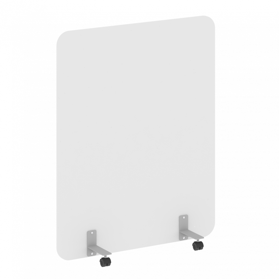 R-line Перегородка на металлических опорах, на роликах DP.R-120-150 Белый/Металл Серый 1200*18*1500