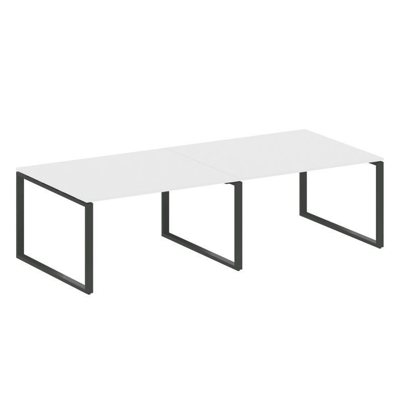 Metal System Переговорный стол (2 столешницы) на О-образном м/к БО.ПРГ-2.3 Белый/Металл Антрацит 280 Metal System Переговорный стол (2 столешницы) на О-образном м/к БО.ПРГ-2.3 Белый/Металл Антрацит 280