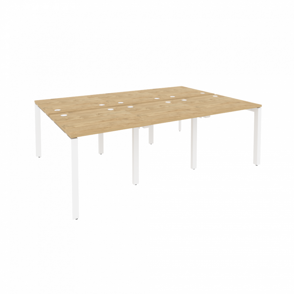 Onix Рабочая станция на П-образном м/к O.MP-D.RS-6.0.8 Тиквуд Светлый/Металл Белый 2340*1635*750 Onix Рабочая станция на П-образном м/к O.MP-D.RS-6.0.8 Тиквуд Светлый/Металл Белый 2340*1635*750