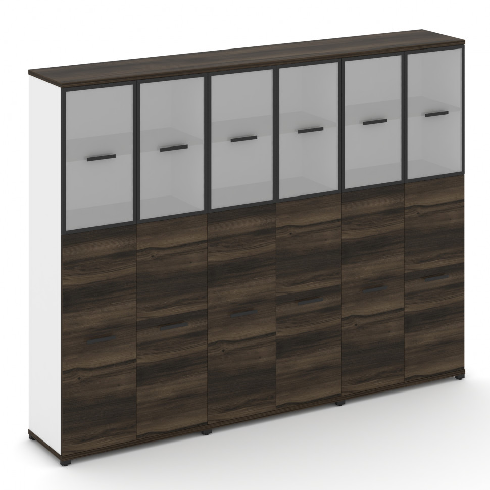 Concept Шкаф 3 широкие секции, 5 ниш CN.STS-535 RMB B Дуб Мали/Белый Бриллиант/Металл Черный/Сатин 2 Concept Шкаф 3 широкие секции, 5 ниш CN.STS-535 RMB B Дуб Мали/Белый Бриллиант/Металл Черный/Сатин 2