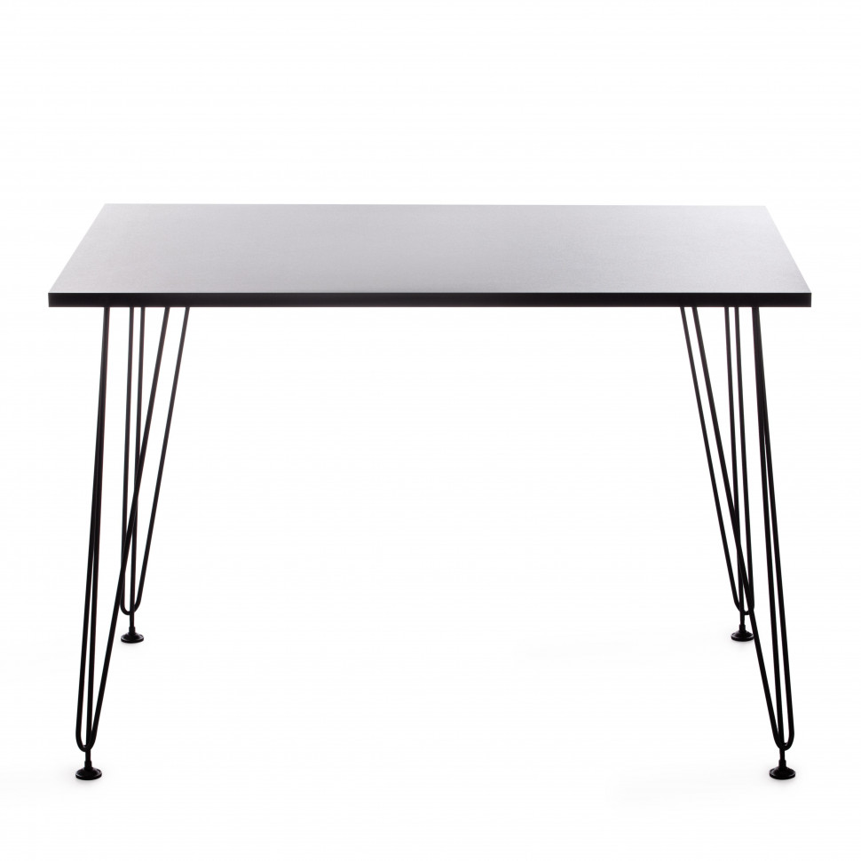 Стол STAR ЛДСП/металл, 110х70х75 см, черный топ/черные ножки