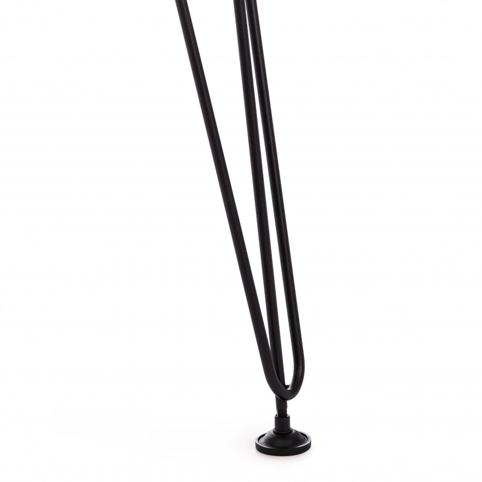 Стол STAR ЛДСП/металл, 110х70х75 см, черный топ/черные ножки