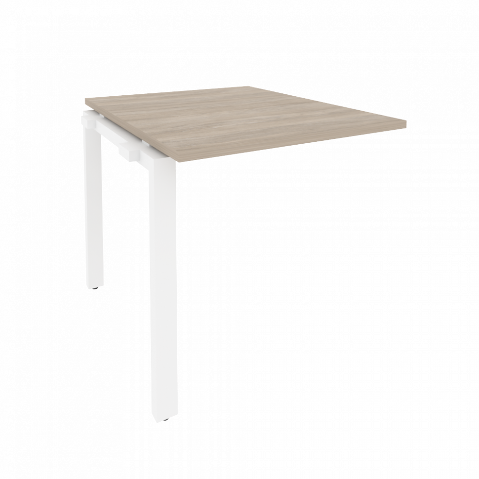 Onix Проходной наборный элемент переговорного стола O.MP-NPRG-0 Дуб Аттик/Металл Белый 780*980*750