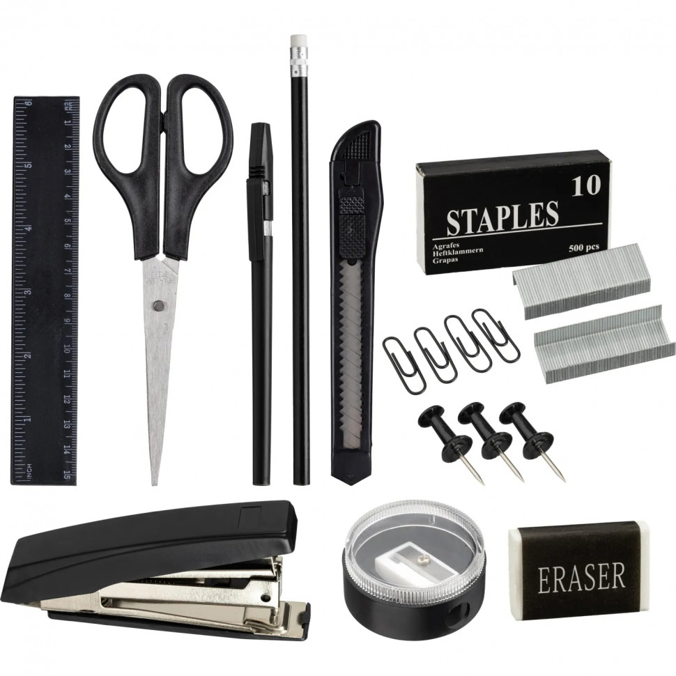 Набор канцелярии настольный 12 предметов Выбор Есть