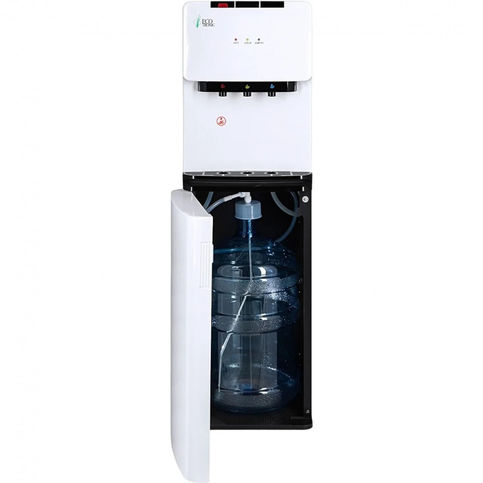 Кулер Ecotronic K41-LXE  white-black с нижн загрузкой бутыли и электр охлаж
