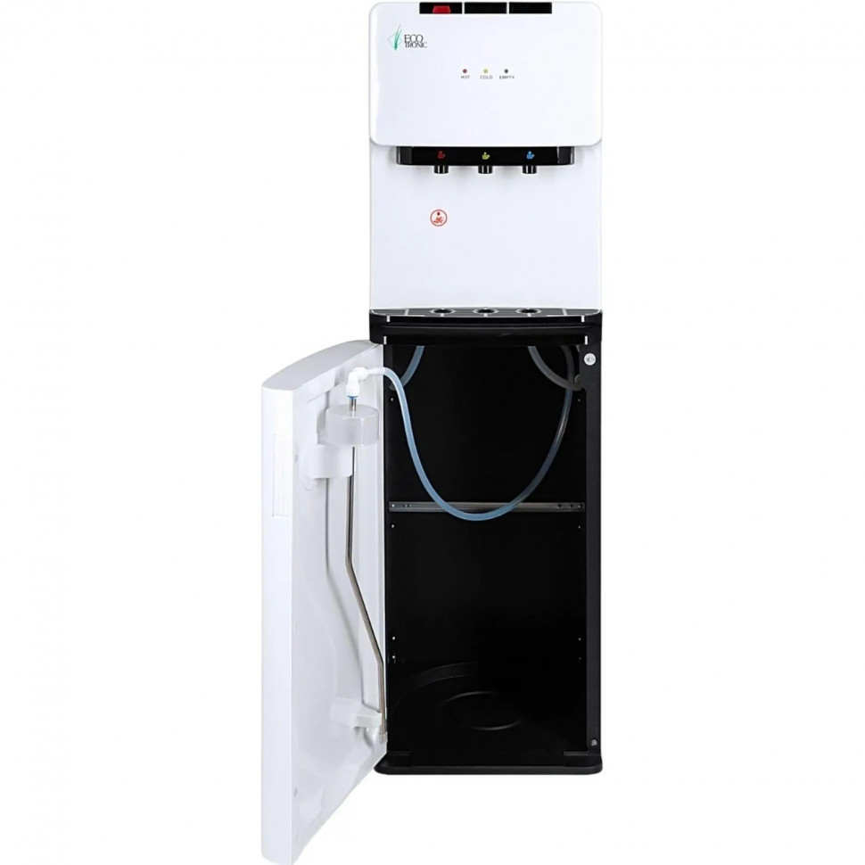 Кулер Ecotronic K41-LXE  white-black с нижн загрузкой бутыли и электр охлаж