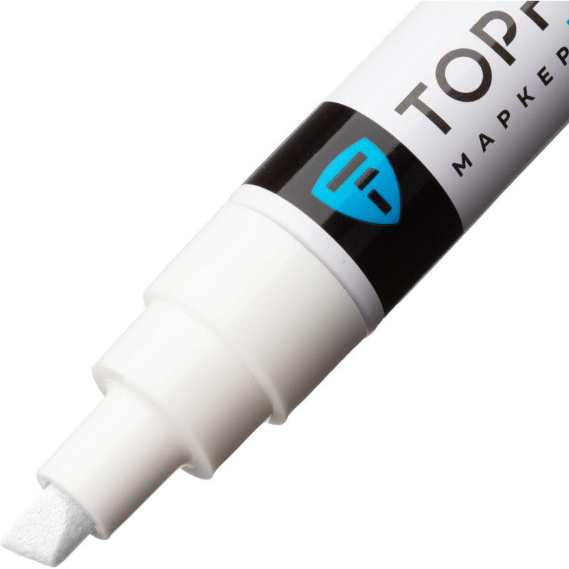 Маркер лаковый TOPFORT Industrial 8 мм белый