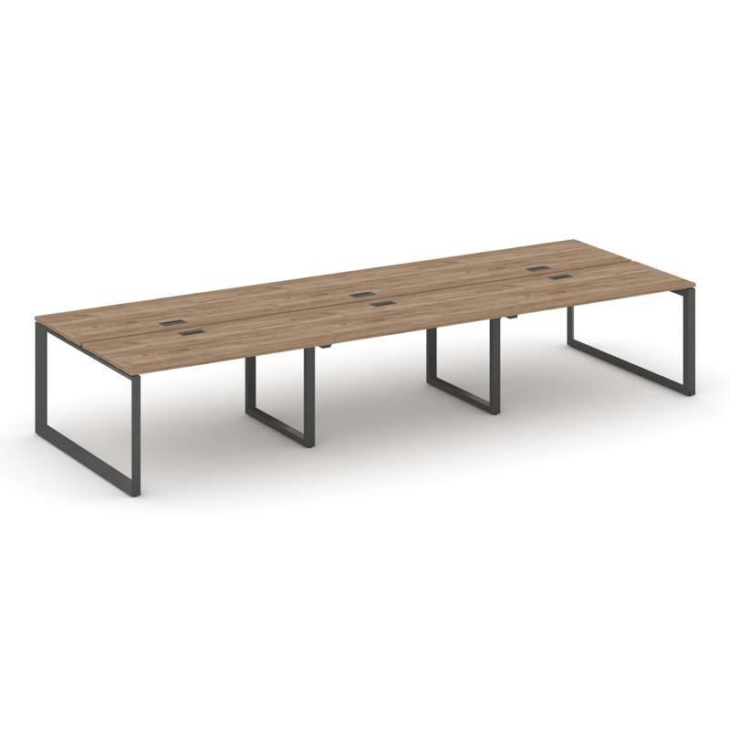 Style Project Рабочая станция двухсторонняя SN-59O.DRS-062 Дуб Табак/Металл Антрацит/Черный Заглушка