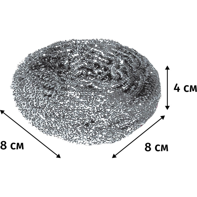 Губка-мочалка для мытья посуды YORK Макси спиральная стальная