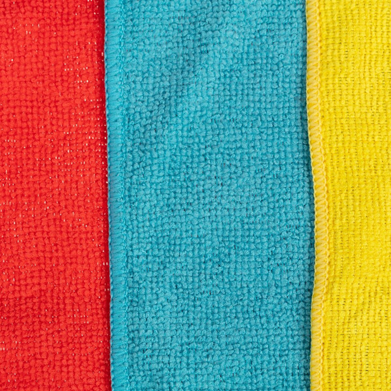 Салфетки хозяйственные из микрофибры универс  220г/м2 30х30см 3шт/уп