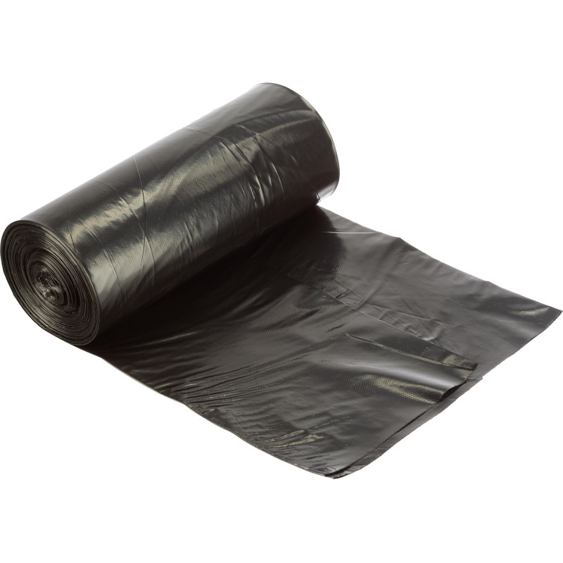 Мешки для мусора ПВД 200л 80мкм 20шт/рул черн 90х130см Luscan