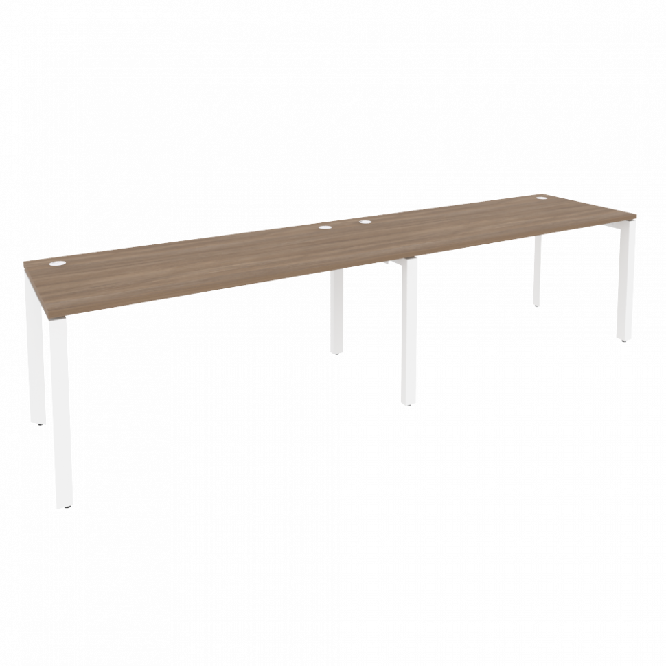Onix Рабочая станция на П-образном м/к O.MP-RS-2.4.7 Дуб Аризона/Металл Белый 3160*720*750