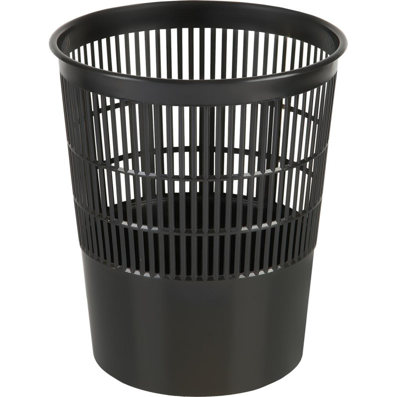 Корзина для мусора офисная 14л пластик, черная Luscan 'КР510