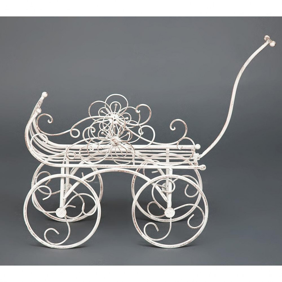 Цветочница Secret de Maison CAMION (mod. PL08-5828) металл, 61х26х47см, белый антик (antique white)