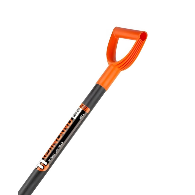 Лопата для уборки снега FINLAND пластик 49х41х151 см с черенком 1023-Ч