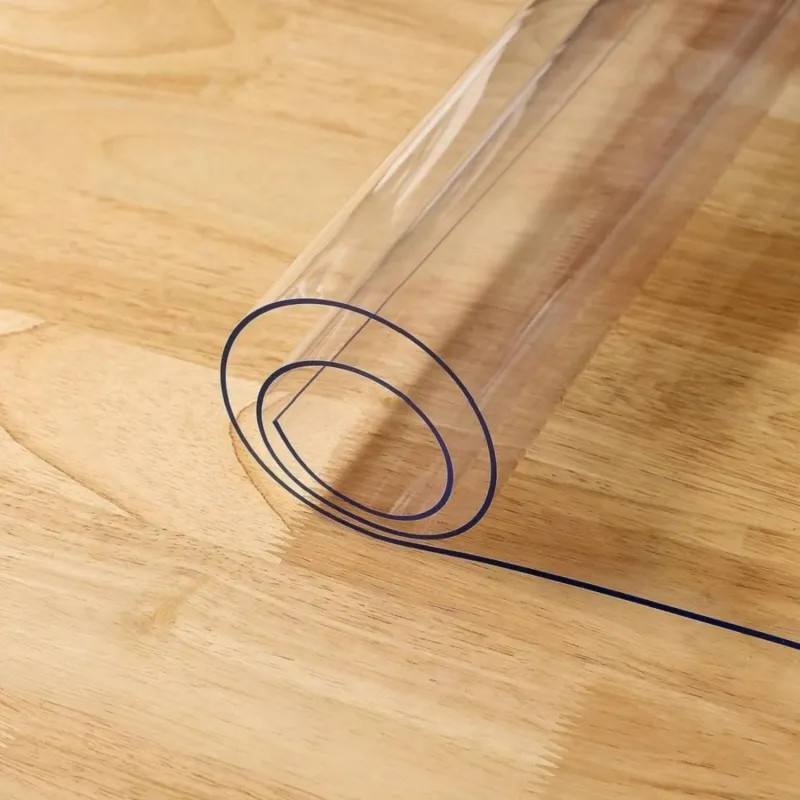 Скатерть на стол гиб. стекло Dekorelle 160х100см, толщ 0,8мм прозрач