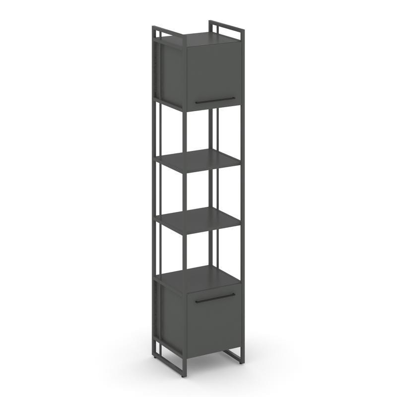 Rift Шкаф 5 ниш узкий RF.SU-54 (U) Антрацит NEW/Металл Антрацит NEW/Черный Ручки 420*396*2010