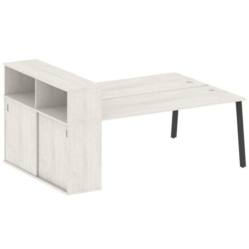 Metal System Рабочая станция с шкафом-купе на А-образном м/к БА.РС-СШК-2.5 Т Дуб Наварра/Металл Антр Metal System Рабочая станция с шкафом-купе на А-образном м/к БА.РС-СШК-2.5 Т Дуб Наварра/Металл Антр