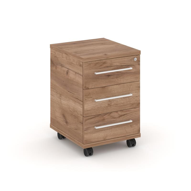 Rift Тумба мобильная усиленная RF.TM-002 Дуб Табак/Белый Ручки 416*460*615