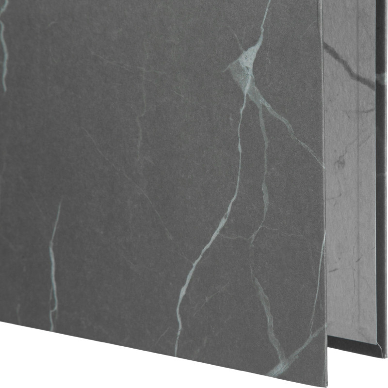 Папка-регистратор 50мм Attache Economy нов мрам А4 черн,бум/бум б/мет. угол