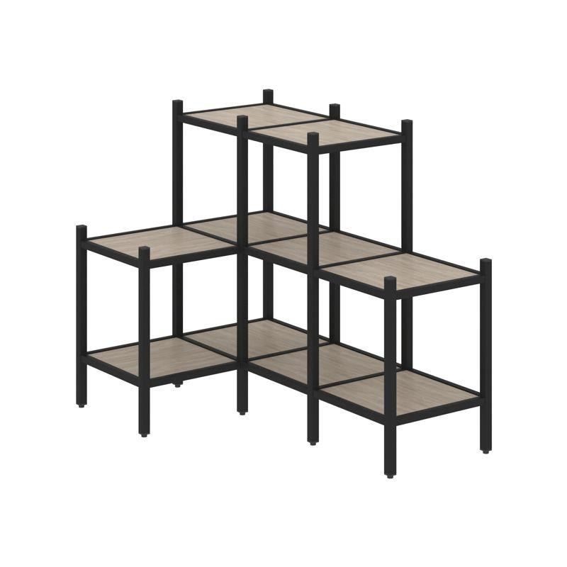 Loft Угловой внутренний стеллаж VR.L-37 Дуб Аттик/Металл Черный 862*1278*1047 Loft Угловой внутренний стеллаж VR.L-37 Дуб Аттик/Металл Черный 862*1278*1047