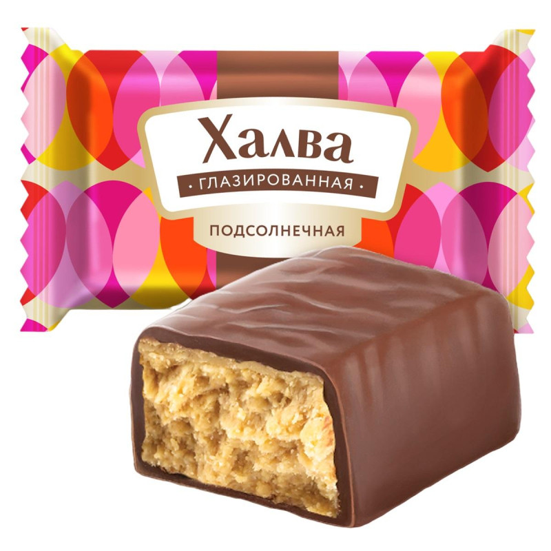 Конфеты_Халва подсолнечная глазированная 350 г