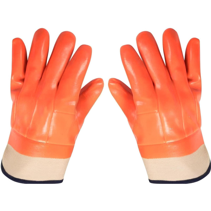 Перчатки защитные нефтеморозостойкие ПВХ утепленные р-р 10 манжет крага