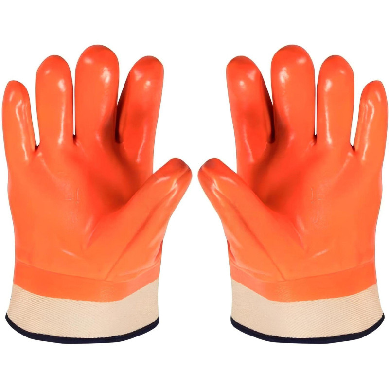 Перчатки защитные нефтеморозостойкие ПВХ утепленные р-р 10 манжет крага