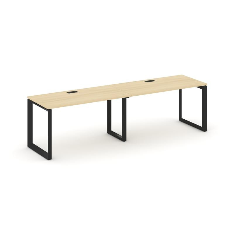 Style Project Рабочая станция односторонняя SN-59O.ORS-003 Акация Лорка/Металл Черный/Черный Заглушк