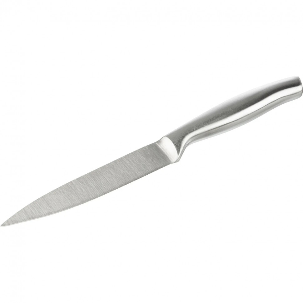 Нож универсальный  лез 125мм толщ 2 мм 3Cr13 ручка матированная нерж сталь