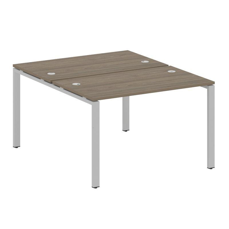 Metal System Рабочая станция на П-образном м/к БП.РАС-СП-2.2 Вяз Благородный/Металл Серый 1200*1475*