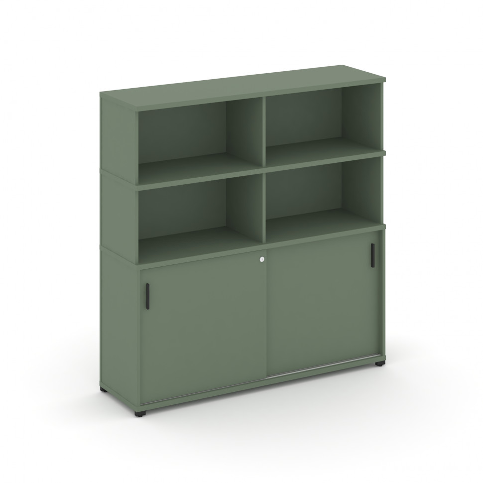 Concept Шкаф-купе опорный/приставной с надставкой выс. CN.SOPK-006 B Кобо/Металл Черный 1480*420*153