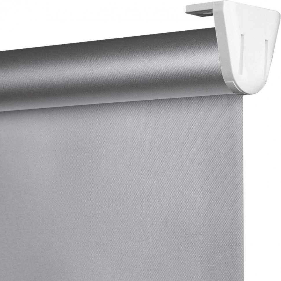 Рулонная штора Комус Мебель blackout silver 537837 V2, 100х160, серый