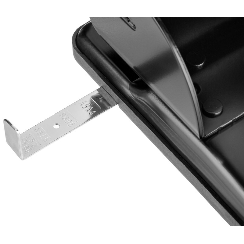 Дырокол Kw-Trio Heavy Duty 967 макс.70лист. металл черный отв.:2 с линейкой