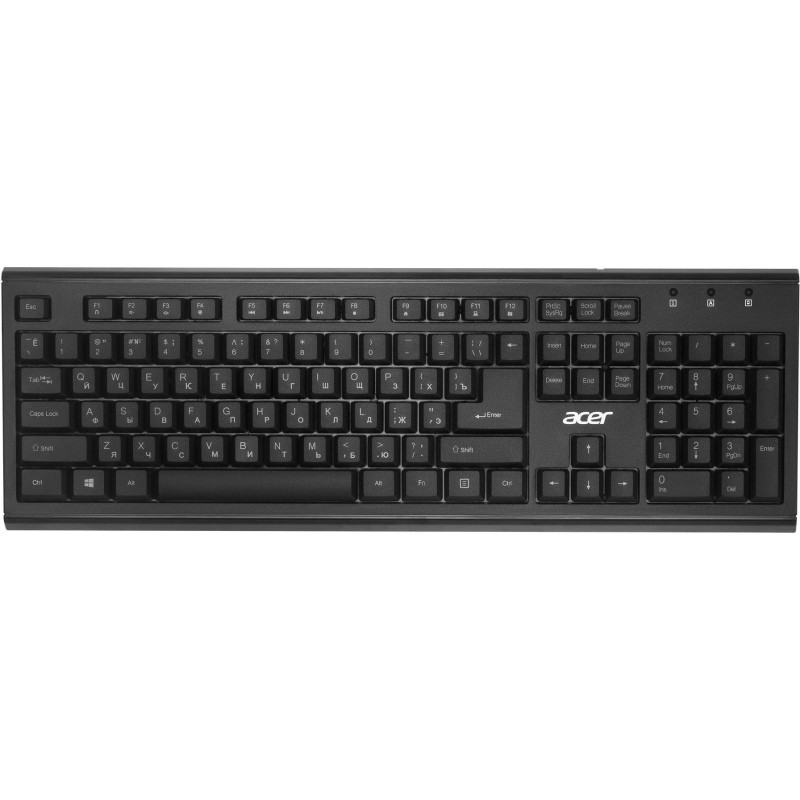 Набор клавиатура+мышь Acer OKR120 клав:black мышь:black USB//(ZL.KBDEE.007)