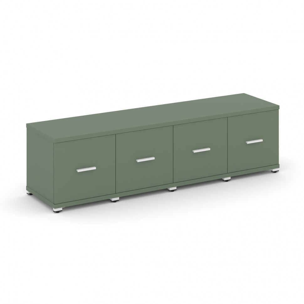 Concept Шкаф 4 узкие секции, 1 ниша CN.STU-143 W Кобо/Металл Белый 1668*420*450