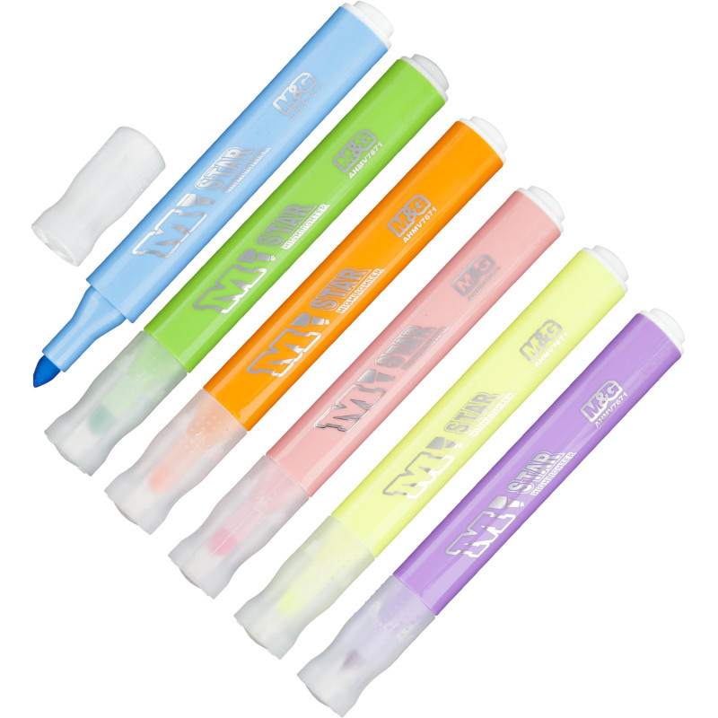 Набор текстовыделителей треугольных M&amp;G 1-5мм 6цв