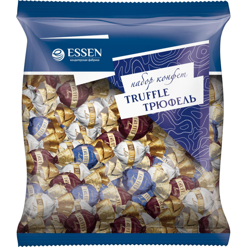 Конфеты шоколадные Truffle/Трюфель (молочный, белый, темный), 1кг