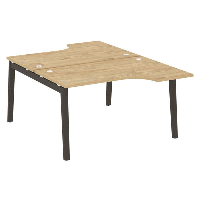 Onix Wood Рабочая станция OW.D.SA-2 Тиквуд Светлый/Дуб Темный/Металл Антрацит 1380*1995*750 (1475/46