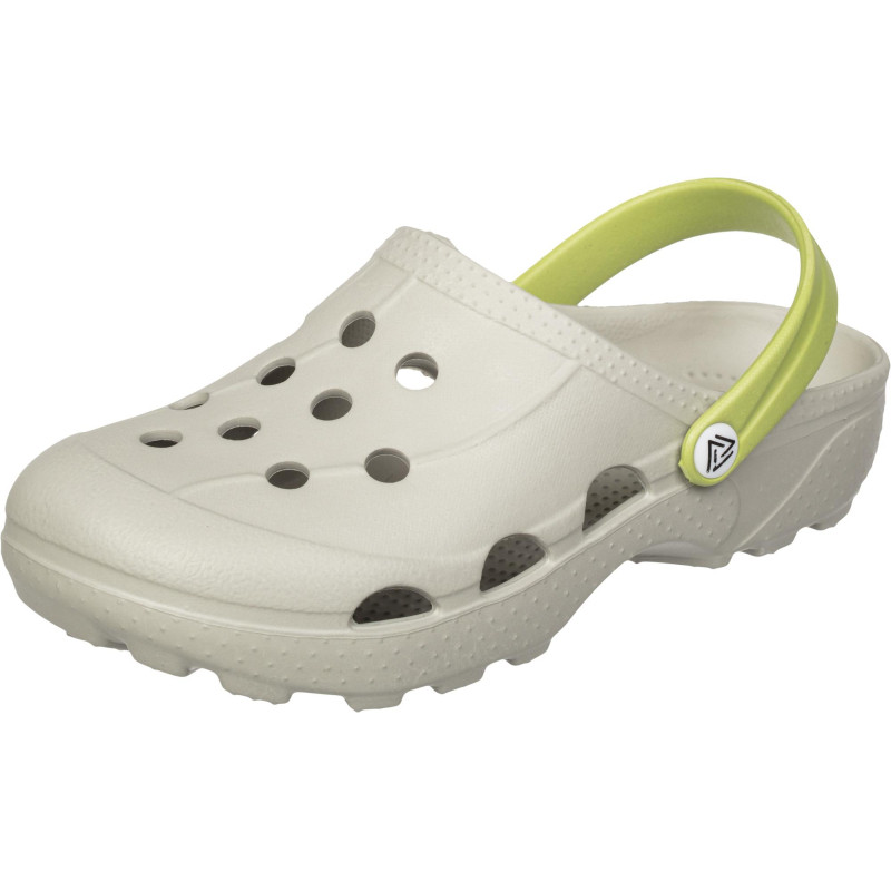 Сабо женские EVART Ола дымчато-серый/салатовый р.38