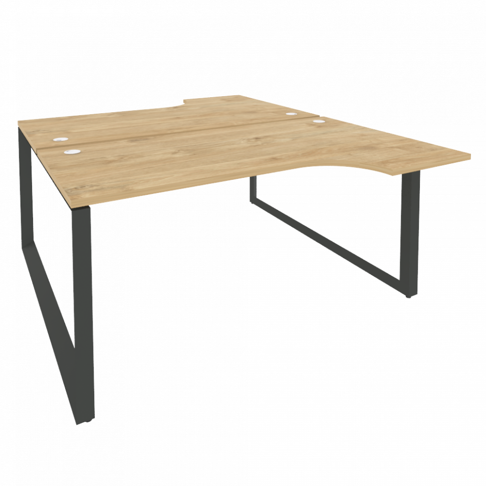 Onix Рабочая станция на О-образном м/к O.MO-D.SA-1 Тиквуд Светлый/Металл Антрацит 1580*1995*750 (147