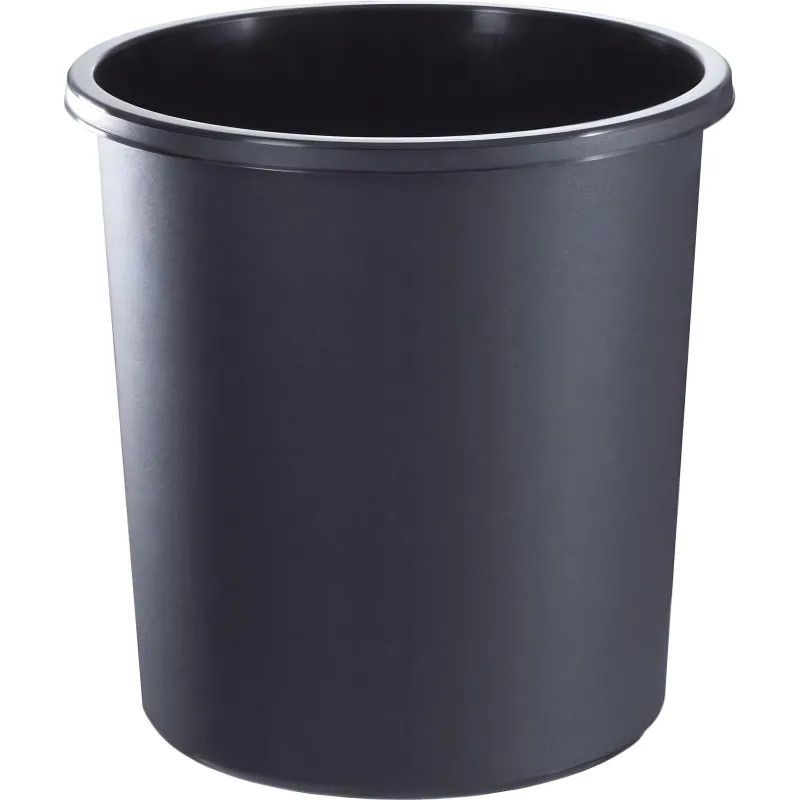 Корзина для мусора офисная 18л пластик, черная КР41
