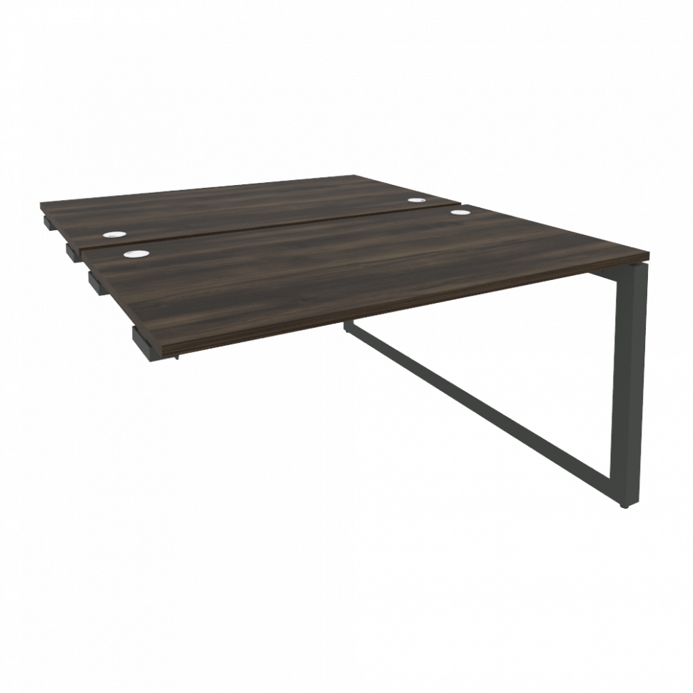 Onix Стол-приставка двойной на О-образном м/к к опорым элем. O.MO-D.SPR-3.8 Дуб Мали/Металл Антрацит