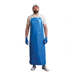 Фартук защитный полиуретановый, облегченный, размер 90 х 115 см, синий, ЛАРИПОЛ, ФАР014